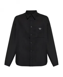 Полосатая рубашка Misbhv, черный