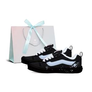 Vans Knu Skool dark night cyan blue устойчивые к истиранию low top кроссовки для скейтбординга unisex black