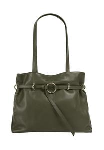 Сумочка, натуральная кожа, производство Италия Samantha Look, цвет Dunkelgrün