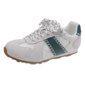 TAFN Низкие повседневные туфли женские бежево-зеленые