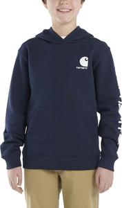 Детская толстовка Carhartt CA6272 с длинными рукавами и принтом - для мальчиков, Navy Blazer