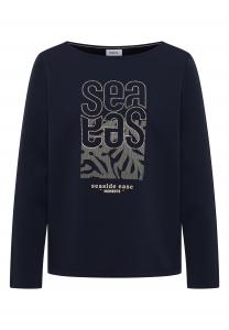 CECIL Лонгслив в цвете Night Blue