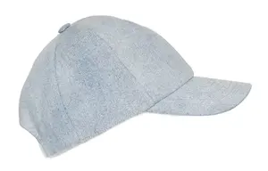 Хлопковая бейсболка женская голубая COURREGES