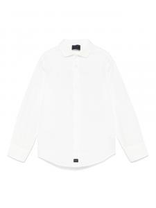 Fay Kids поплиновая рубашка, белый