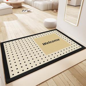 Dajiang Ковер 100х160 см для прихожей, весенний цветочный узор, легко чистить