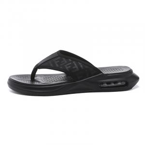 Нескользящие, устойчивые к запахам шлепанцы мужские черные GZZ, Black