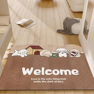 Xinglianxin Ковер 120х120 см для прихожей, устойчивый к загрязнениям, с петлевым ворсом, темно-коричневый, мягкий