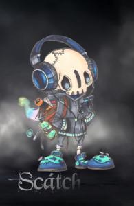 LittleSkeletonScáth on your journey: [Black Edition] Tagebuch Notizbuch Journal Notebook | 240 schwarze Seiten Premiumpapier | Hardcover im Format A5 13,97 x 21,59 cm (5,5" x 8,5") (German Edition) (Independently published)