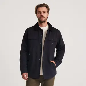 Гебридская рубашка-куртка мужская Roark, Black