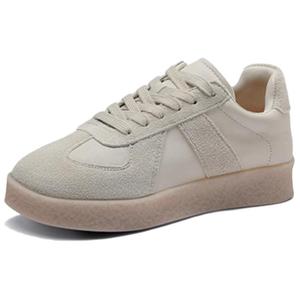 JESSICA SOPHIA Женские низкие скейтерские кеды бежевые, цвет Beige