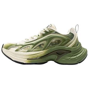Женские повседневные кроссовки Fuyao LT Cushioning Height Increase Low top ANTA, зеленый