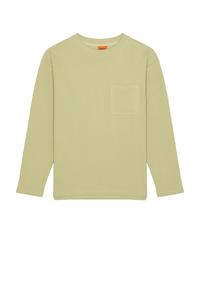 Винтажная вафельная футболка с длинным рукавом Rhythm, цвет fatigue