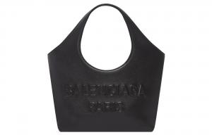 Balenciaga Сумка гладкая кожаная черная