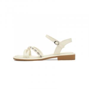 DAPHNE Женские сандалии на одной застежке белые, цвет White