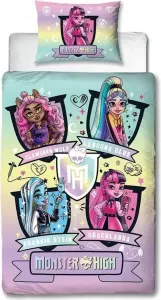 - Gradient - Комплект постельного белья "Fierce" AG3211 (односпальный) (фиолетовый/разноцветный) Monster High