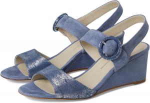 Женские сандалии на танкетке SAS Carine с ремешками, небесно-голубой / серебристо-голубой