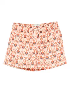 Плавки-шорты с геометричным принтом PENINSULA SWIMWEAR, оранжевый