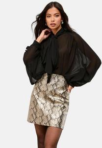 Юбка Lipsy PETITE FIT , Metallic Snake Print/Brown