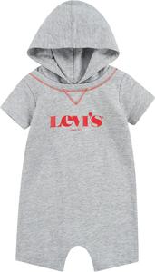 Детский комбинезон Levi's с короткими рукавами и капюшоном для мальчиков, Grey Heather