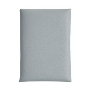 HERMES Кошелёк Calvi Duo из телячьей кожи Evercolor для женщин 8U Ледяной голубой