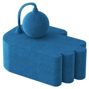 Подушка для сиденья Vercart FB, синий - полиэстер - 65 x 35 x 97 см