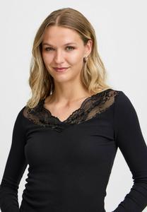 Топ с длинными рукавами HIZAMOND TEE Fransa, черный