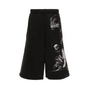 Шорты Off-White S. Matthew Cotton Track Shorts, Black