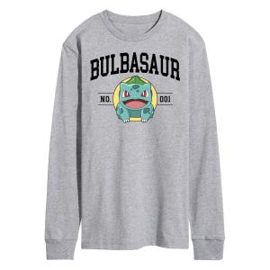 Мужская футболка с длинными рукавами и рисунком Pokemon Bulbasaur