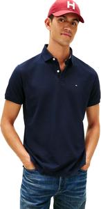 Мужская рубашка-поло Tommy Hilfiger с коротким рукавом из хлопкового пике, классический крой, Classic Navy