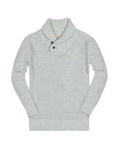 Хоуп & Генри свитер с шальным воротником на пуговицах HOPE & HENRY, серый