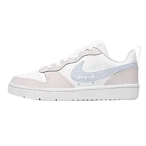 Nike Court Borough Pink Mist Meow Leather Low top детские скейтборд-кроссовки Unisex светло-розовые