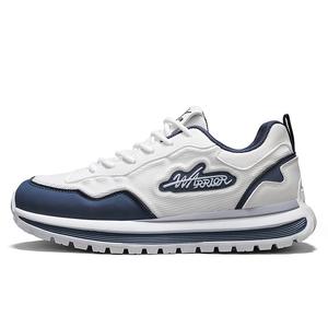 WARRIOR Нескользящие, дышащие, легкие, низкие повседневные туфли, мужские, бежево-темно-синие