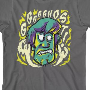 Футболка с рисунком «Scooby Doo Scared Shaggy» для мальчиков 8–20 лет Licensed Character