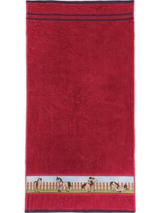 Erwin Müller Детское полотенце из махровой ткани красного цвета