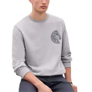 HERMES Трикотажный свитер мужской серый