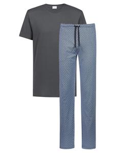 Короткая пижама Mey Round Geo, серый