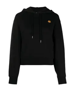 Толстовка свободного кроя с логотипом тигра Kenzo, черный