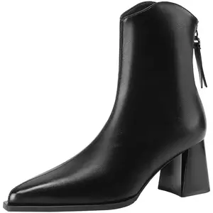 Mulinsen Черные женские ботильоны, цвет Black