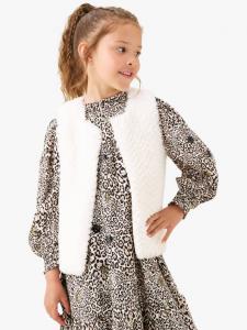 Детский жилет из искусственного меха Angel & Rocket, Cream