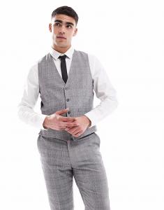 Строгий жилет от French Connection в серую клетку