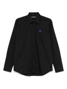 Рубашка с вышитым логотипом Карла Лагерфельда Karl Lagerfeld, черный