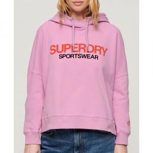 Худи Superdry Sportswear Logo Boxy, розовый