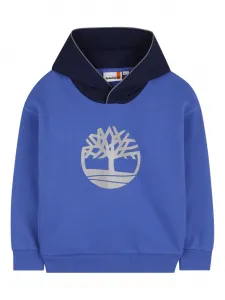Толстовка с логотипом Timberland Kids, синий