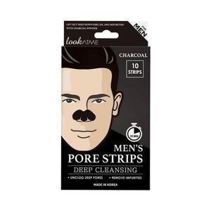 Очищающие полоски для носа для мужчин Look At Me, Men's Pore Strips Charcoal