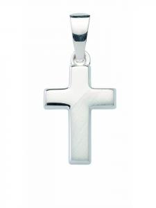 Adeliás Подвеска в виде креста из серебра 925 пробы для женщин и мужчин