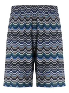 Шорты с шевронным узором Missoni, синий
