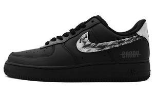 Nike Кроссовки Air Force 1 с антискользящим покрытием, износостойкие, низкие, для скейтбординга, унисекс, черные, белые