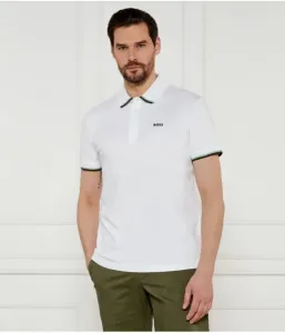 Поло Paddy Lux Heritage regular fit Boss Green, белый