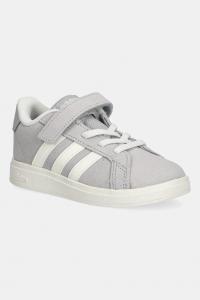 Детские замшевые кроссовки Grand Court 00s Adidas, серый