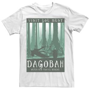 Мужская футболка с силуэтом и плакатом Visit You Must Dagobah Star Wars